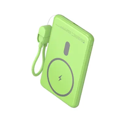 Leotec Power Bank Inalámbrico 5000mAh 20W Verde