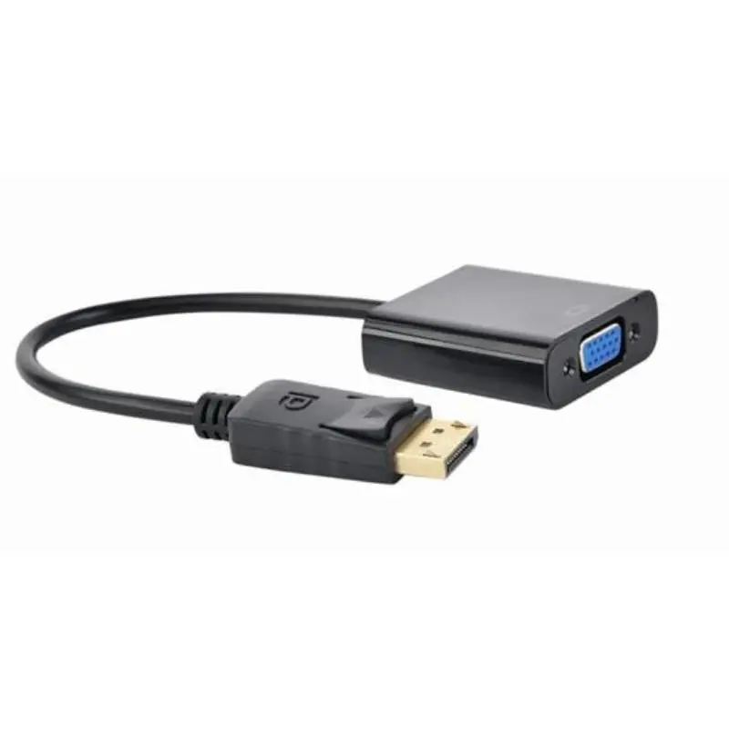 Gembird Adaptador de Cable de Vídeo 0,15 m VGA (D-Sub) a DisplayPort Negro