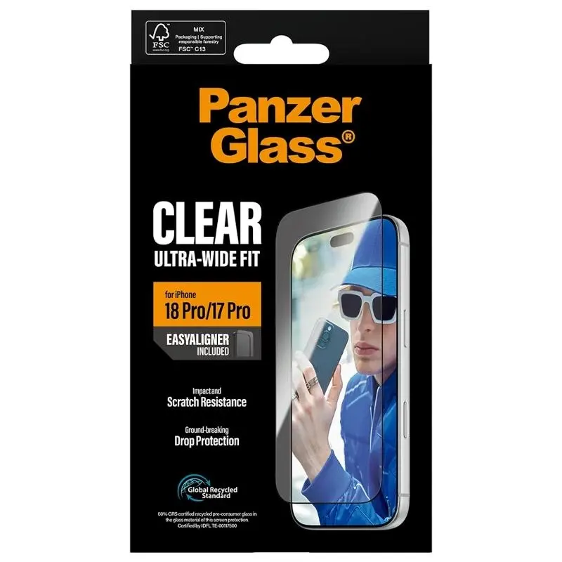 PanzerGlass Protector Pantalla para iPhone 18 Pro y 17 Pro