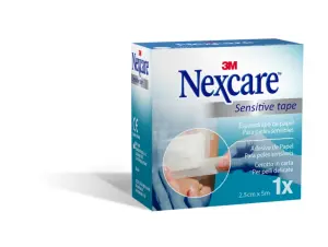 Nexcare Esparadrapo Sensible 25mm x 5m Color Blanco