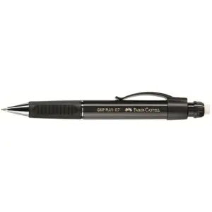 Faber Castell Portaminas Grip Plus 0,7mm Negro Metálico