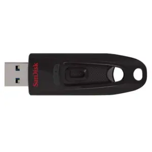 SanDisk Cruzer Ultra 128GB USB 3.0 - Hasta 80MB/s - Color Negro