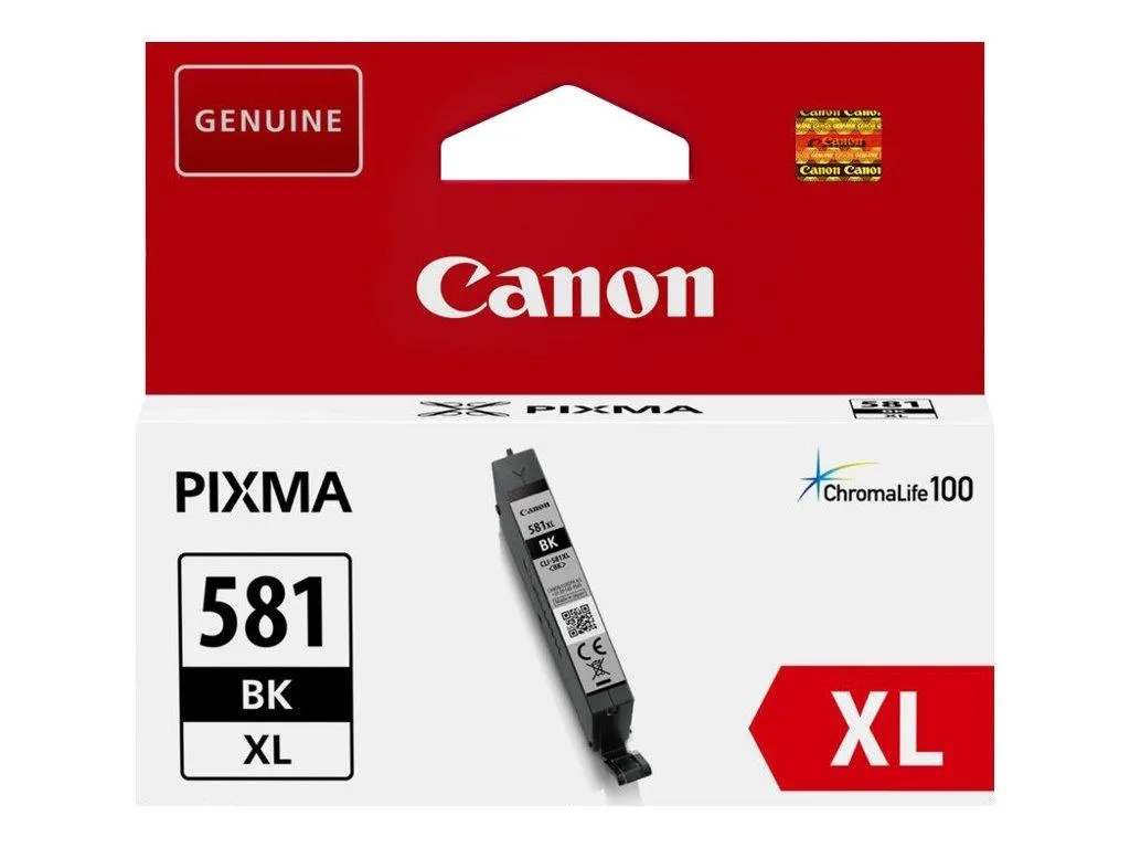 Canon Tinta Negro Pixma Ts 615X/815X/915X - Tr 755X/855X - Cli 581Xlbk