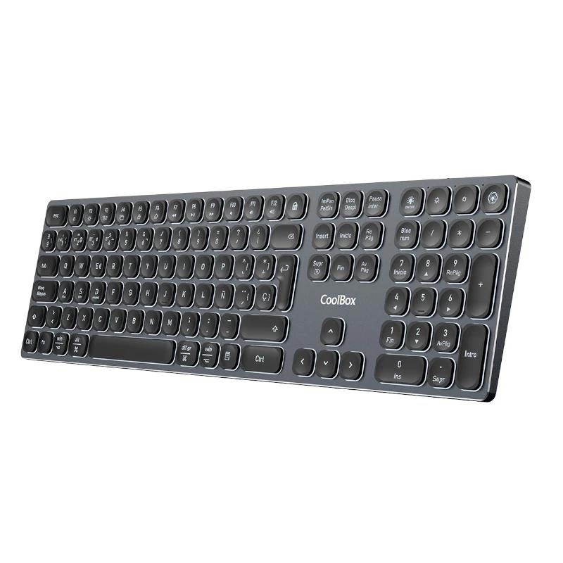 Coolbox Teclado Inal. Retroil.moonlight B431 Negro