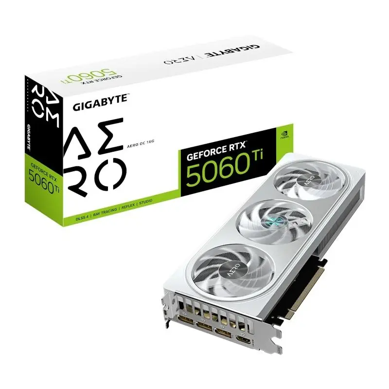 Gigabyte NVIDIA RTX 5060 Ti AERO OC 16GB GDDR7 Tarjeta Gráfica