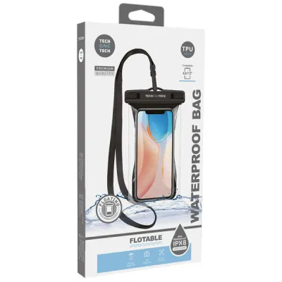 TechOneTech Funda Impermeable para Smartphone hasta 7.5" con Colgante IPX8 TPU
