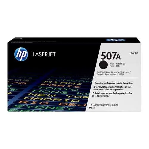 HP CE400A Cartucho de Tóner Original Negro - 507A
