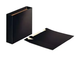 Esselte Cajetín de Cartón A4 75mm 500 Hojas Color Negro