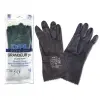 DPL Guantes Industriales Talla 8-8 1/2 Flocados 0,7mm Negro para Industria Química y Mantenimiento