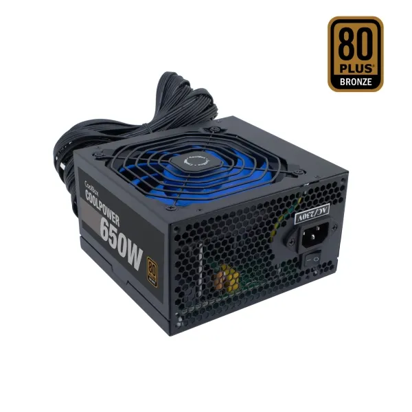 Coolbox Coolpower 650W Fuente De Alimentacion 650W Atx 12V - Pfc Activo - Ventilador 120Mm - 80+ Bronze