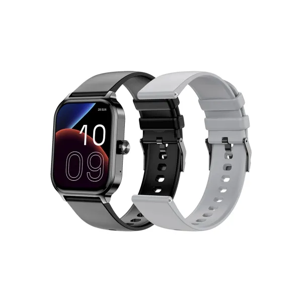 Spc Smartee Duo 3 Reloj Inteligente Smartwatch Pantalla Amoled 1.93" - Mas De 100 Modos Deportivos - Monitoreo De Salud - Resistencia Ip68 - 7 Dias De Autonomia - Incluye 2 Correas - Color Negro