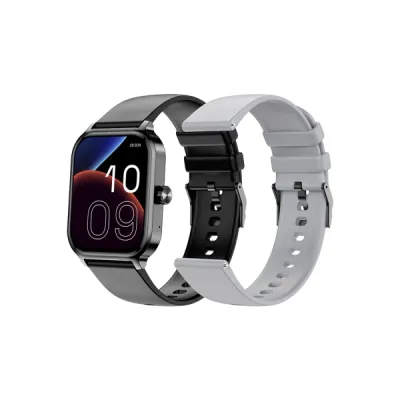 SPC Smartee Duo 3 Reloj Inteligente Smartwatch Pantalla Amoled 1.93" - Mas de 100 Modos Deportivos - Monitoreo de Salud - Resistencia IP68 - 7 Dias de Autonomia - Incluye 2 Correas - Color Negro