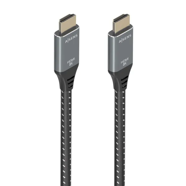 Aisens Cable Hdmi V2.1 Ultra Alta Velocidad / Hec 8K@60Hz 48Gbps - A/M-A/M - 1M - Color Gris