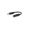 Nanocable Adaptador Audio Jack 3.5mm Hembra a USB-C Macho - 0.11m