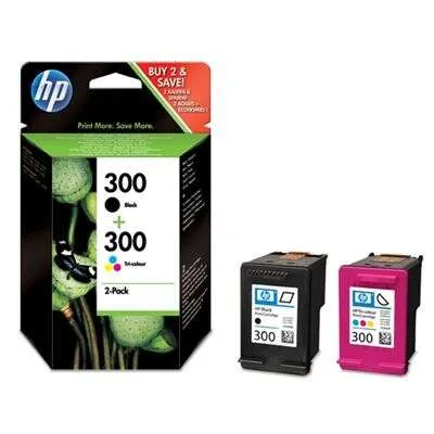 Hp 300 Pack Con 2 Cartuchos De Tinta Originales Negro + Color - Cn637Ee/Sd519Ae