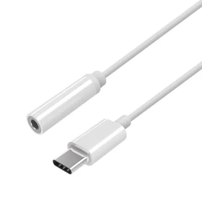 Aisens Conversor USB-C a Jack 3.5mm Blanco 15cm