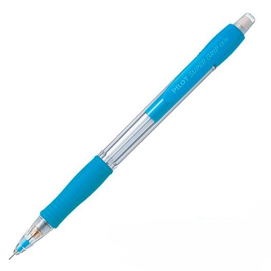 Pilot Portaminas H-185 Supergrip 0.5 Con Goma Azul Claro
