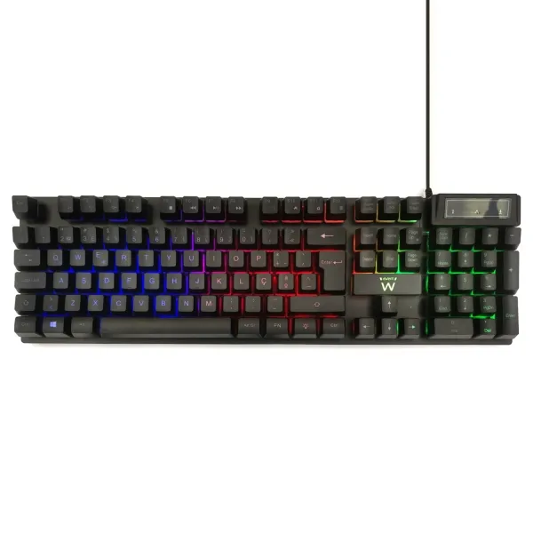 Ewent PL3319 Teclado Gaming USB QWERTY Portugués Negro