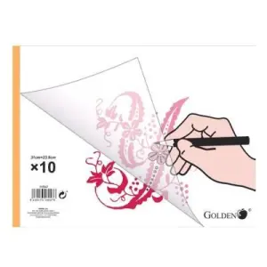 Golden Bloc Papel Vegetal Encolado 10 Hojas 70 Gr 31X24 cm