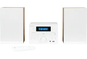 Thomson MIC121BT Micro Cadena 50W Bluetooth con Reproductor de CD y Radio FM - Color Blanco