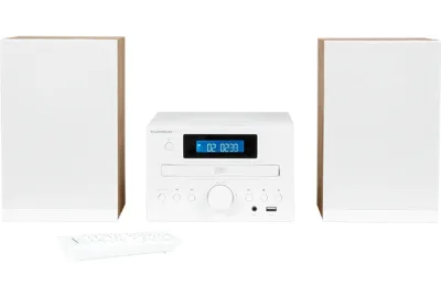 Thomson MIC121BT Micro Cadena 50W Bluetooth con Reproductor de CD y Radio FM - Color Blanco