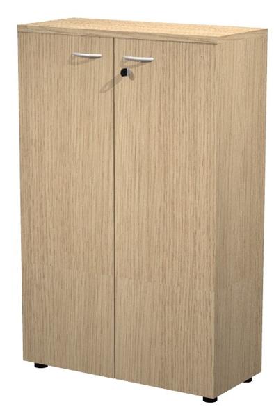 Artexport Armario Medio Presto Con Puertas 2 Estantes 22Mm Regulables Con Trasera Roble