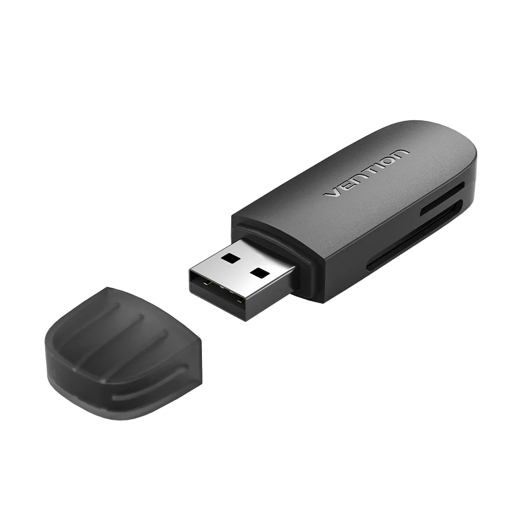 Vention Lector de Tarjetas Externo USB 3.0 - Color Negro