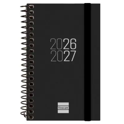 FINOCAM AGENDA ESPIR PARA ESTUDIANTES ESPIRAL E3-79X127MM SVH NEGRO CURSO 2026-2027