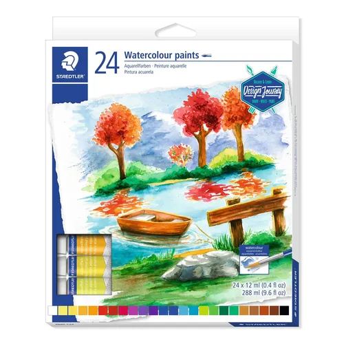 Staedtler Acuarelas En Tubo 12Ml Surtidos Estuche 24U