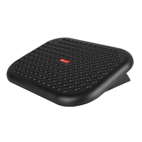 Ngs Footnest Reposapies Ergonomico Y Ajustable En Altura - Inclinacion De 0º A 15º - Amplia Superficie De Apoyo - Antideslizante - Color Negro