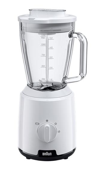 Braun Batidora De Vaso 600W, 2 Velocidades  1,5L Blanca