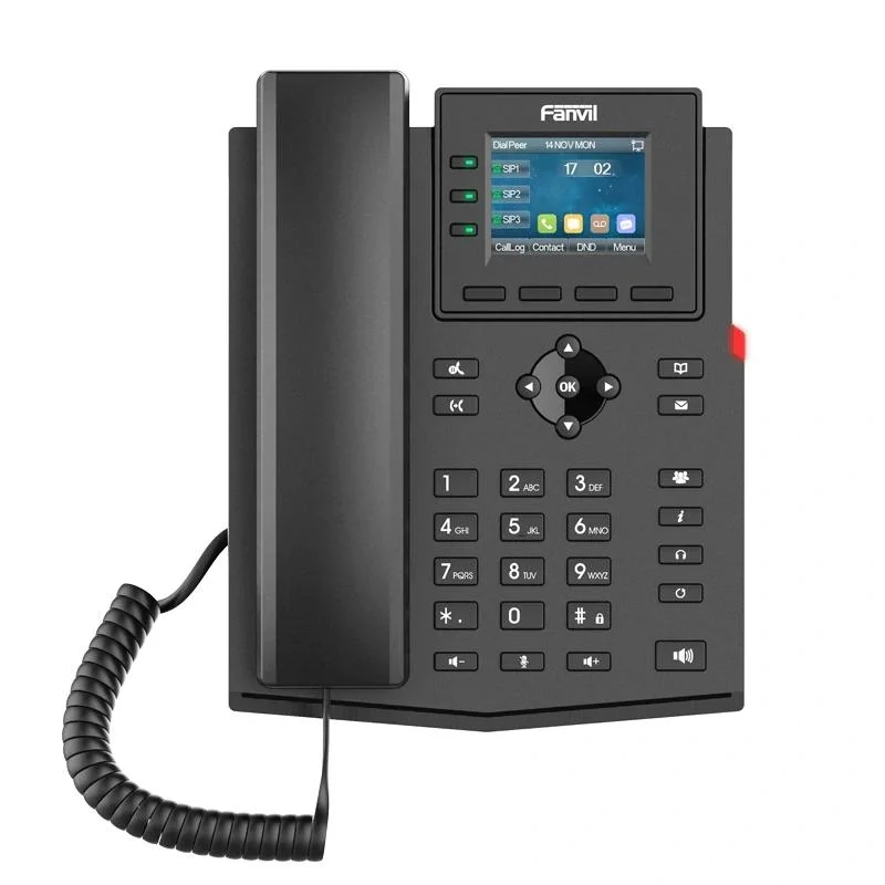 Fanvil X303G, 4 Líneas Sip, Con Gigabit, Sin Psu