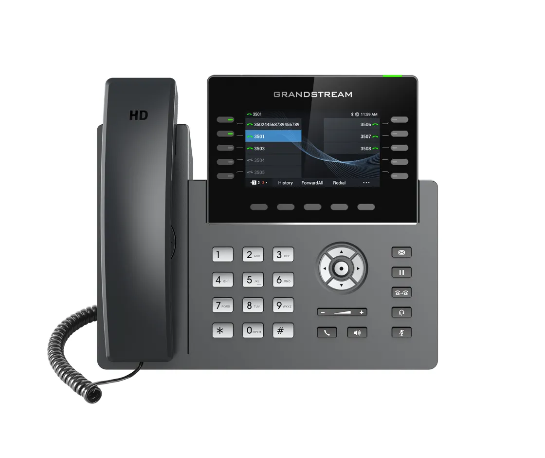 Grandstream GRP2615 IP Phone 5 SIP 2xGbE PoE WiFi