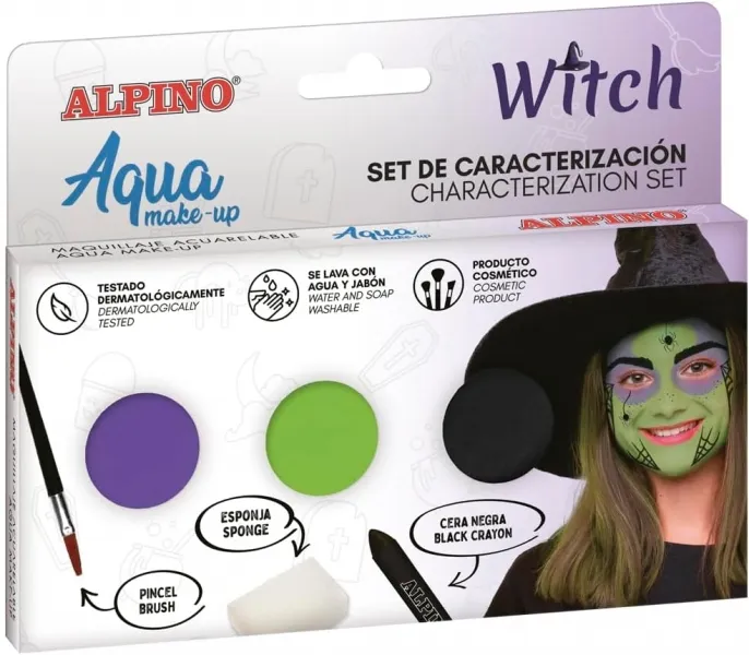 Alpino Set De Caracterización Maquillaje Al Agua Bruja