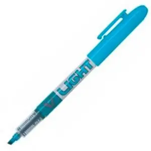 Pilot V-Light Rotulador Marcador Punta Biselada 3.60mm Color Azul