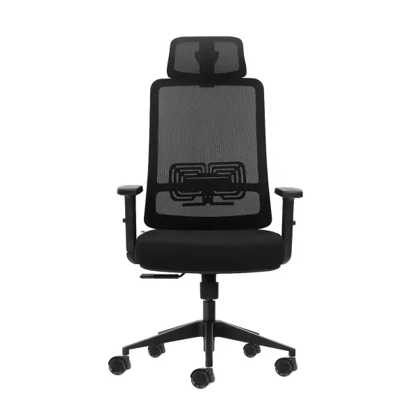Oqonos Cherg 016 Silla de Oficina Ergonomica con Reposacabezas Ajustable y Soporte Lumbar