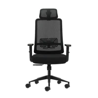 Oqonos Cherg 016 Silla de Oficina Ergonomica con Reposacabezas Ajustable y Soporte Lumbar