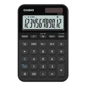 CASIO CALCULADORA DE OFICINA SOBREMESA NEGRO 12 DÍGITOS MS-20YC-BK