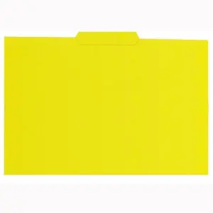 Gio Subcarpeta Con Pestaña Central Folio Cartulina 250gr Amarillo Intenso - 50 Unidades