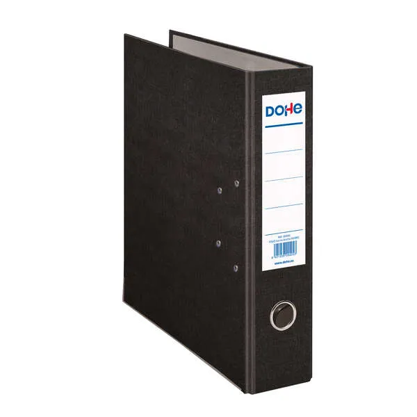 Dohe Archivador Palanca Archicolor Folio Lomo Ancho Rado Cartón Forrado PP Negro
