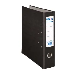 Dohe Archivador Palanca Archicolor Folio Lomo Ancho Rado Cartón Forrado PP Negro