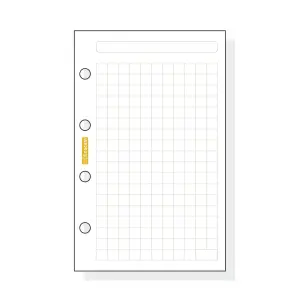 Finocam C140 Recambio Agenda Classic Cuadriculado 601 56x89x5mm Color Blanco