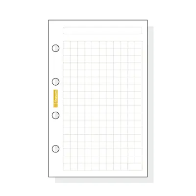 Finocam C140 Recambio Agenda Classic Cuadriculado 601 56x89x5mm Color Blanco