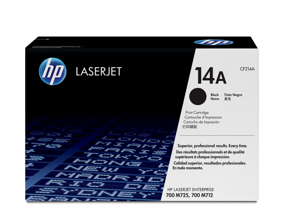 Hp Cartucho De Tóner Original Laserjet 14A Negro