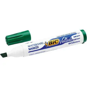 Bic Velleda 1751 ECOlutions Marcadores para Pizarra Verde - Punta Biselada 3mm-5.5mm
