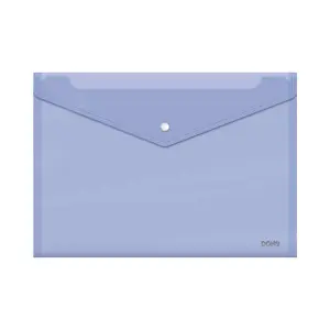 Dohe Portadocumentos Folio+ Transparente 150 Micras Cierre de Broche Color Morado