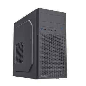 Coolbox Caja Micro ATX M680 con GPU Max 295mm, 1x5.25, 2x3.5, 3x2.5 y Fuente 500W Negra