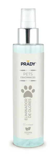 Prady Perfume Para Mascota Eliminador De Olores - Frasco De 150 Ml - Spray Pulverizador