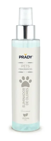 Prady Perfume Para Mascota Eliminador de Olores - Frasco de 150 ml - Spray Pulverizador