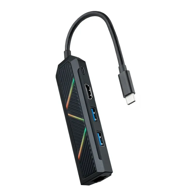 Nanocable Hub Usb-C 5 En 1 Usb-A+Usb-C+Hdmi+Rj45